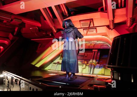 Kylo Ren Charakter in Aufstieg der Widerstand Star Wars Ride in Hollywood Studios Walt Disney World Stockfoto