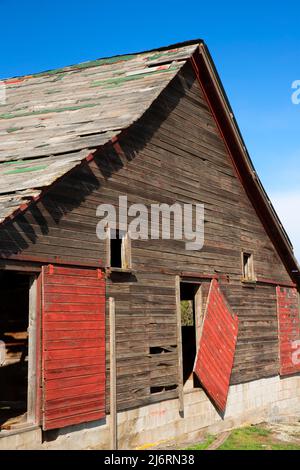 Folsom Farm Barn, Fishtrap Recreation Area, Spokane District Bureau of Land Management, Washington Stockfoto