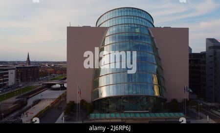 Das Convention Center Dublin Luftbild Stockfoto