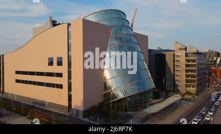 Das Convention Center Dublin Luftbild Stockfoto