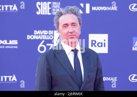Paolo Sorrentino nimmt am roten Teppich von David di Donatello 2022 in Rom Teil (Foto: Matteo Nardone / Pacific Press) Stockfoto