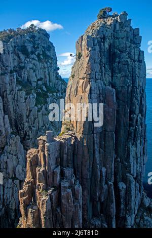 Der Candlestick Sea Stack vor Cape Hauy Stockfoto