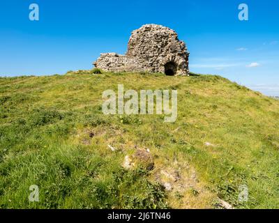 Die Ruinen von Dryslwyn Castle in der Mitte von Wales Stockfoto