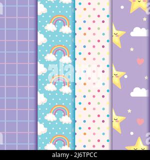 paster Farben Muster Stock Vektor