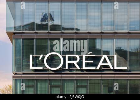 Hauptsitz L'Oréal Deutschland in Düsseldorf Stockfoto