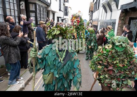 Das traditionelle Jack in the Green Festival in Hasting, Sussex Stockfoto