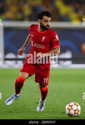 Villarreal, Spanien. 3.. Mai 2022. Mohamed Salah vom FC Liverpool während des UEFA Champions League-Spiels im Estadio de la CER‡mica, Villarreal. Bildnachweis sollte lauten: Jonathan Moscrop/Sportimage Kredit: Sportimage/Alamy Live News Stockfoto