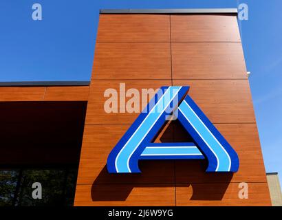 Supermarkt Aldi in Gatow, Berlin, Deutschland Stockfoto