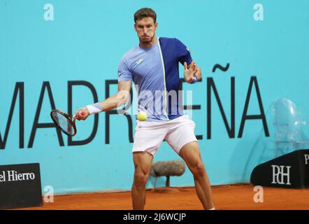 Madrid, Spanien. 03.. Mai 2022. Madrid, Spanien - 3. Mai 2022, Pablo Carreno Busta aus Spanien während des Tennisturniers Mutua Madrid Open 2022 am 3. Mai 2022 im Caja Magica Stadion in Madrid, Spanien - Foto Laurent Lairys/DPPI Credit: DPPI Media/Alamy Live News Stockfoto