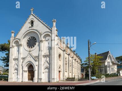 Royan, in Charente Maritime, Frankreich. Die Kapelle Notre Dame des Anges (Unsere Liebe Frau der Engel) Stockfoto