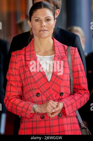 Kronprinzessin Victoria von Schweden im Lindholmen Science Park in Göteborg, am 04. Mai 2022, um an der Eröffnung des Business-Seminars teilzunehmen, am letzten von 3 Tagen offizieller Besuch von Norwegen aus nach Schweden Foto: Albert Nieboer / Netherlands OUT / Point de Vue OUT Stockfoto