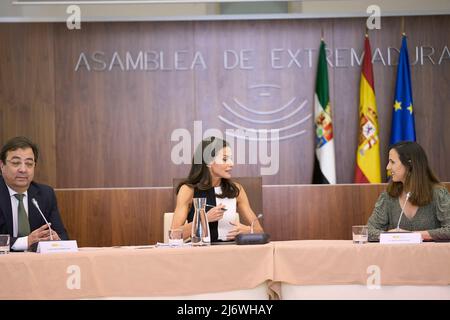 Merida, Spanien. , . Königin Letizia von Spanien, Ione Belarra nimmt an der Präsidentschaft der Sitzung des Rates des Königlichen Kuratoriums für Behinderung 30. und der „Queen Letizia Awards 2021“ bei der Versammlung der Extremadura am 4. Mai 2022 in Merida, Spanien Teil.Quelle: MPG/Alamy Live News Stockfoto