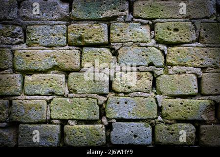 Hintergrund in Form eines horizontalen Mauerwerks Stockfoto