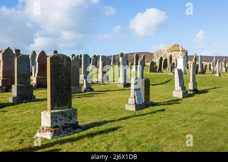 Orhir Round Church, Orkney, Großbritannien Stockfoto