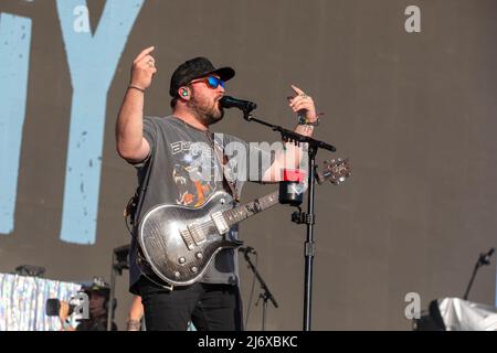 Mitchell Tenpenny während des Stagecoach Music Festivals am 30. April 2022 auf den Empire Polo Fields in Indio, Kalifornien (Foto: Daniel DeSlover/Sipa USA) Stockfoto