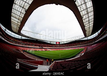 LONDON, GROSSBRITANNIEN. MAI 4. Emirates Stadium im Rahmen des Barclays FA Women's Super League-Spiels zwischen Arsenal und Tottenham Hotspur am Mittwoch, den 4.. Mai 2022 im Emirates Stadium, London. (Kredit: Federico Maranesi | MI Nachrichten) Kredit: MI Nachrichten & Sport /Alamy Live Nachrichten Stockfoto