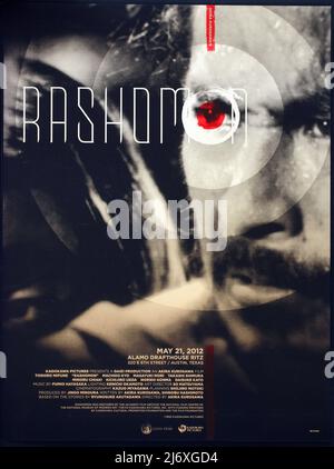 Filmplakat - RASHOMON Samurai (Toshiro Mifune) Regie: Akira Kurosawa Stockfoto