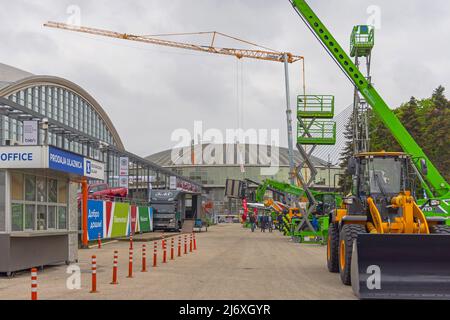 Belgrad, Serbien - 28. April 2022: Fachmesse Für Baumaschinen. Stockfoto