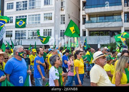 Mai-Demonstration in Rio de Janeiro Brasilien, 2022 Stockfoto