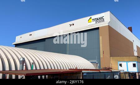 Titanic Studios in Belfast - BELFAST, Großbritannien - 25. APRIL 2022 Stockfoto
