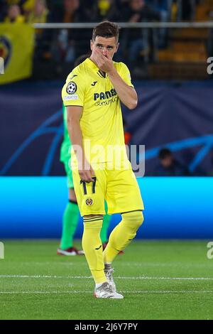 Giovani Lo Celso (Villarreal CF) während des FC Villarreal gegen den FC Liverpool, UEFA Champions League Fußballspiel in Vilareal, Spanien, Mai 03 2022 Stockfoto