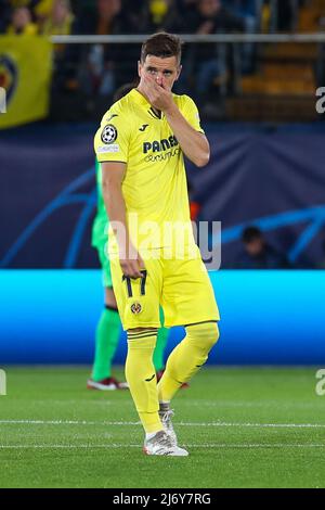 Estadio de la Ceramica, Vilareal, Spanien, 03. Mai 2022, Giovani Lo Celso (Villarreal CF) während der Villarreal CF gegen den FC Liverpool - UEFA Champions League Stockfoto