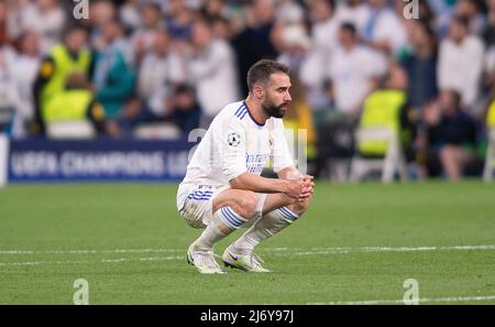 Madrid, Spanien. Mai 4. 2022: Santiago Bernab&#xe9;U Stadium, Madrid, Spanien: Champions League-Halbfinale, 2. Etappen, Real Madrid gegen Manchester City; Credit: Action Plus Sports Images/Alamy Live News Stockfoto