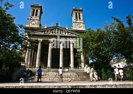 Die Kirche Saint-Vincent-de-Paul (Église Saint-Vincent-de-Paul) ist eine Kirche im Pariser Arrondissement 10e, die dem heiligen Vincent de Paul geweiht ist. Stockfoto