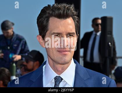 San Diego, Usa. 05.. Mai 2022. Regisseur Joseph Kosinski nimmt am Mittwoch, den 4. Mai 2022, an der Premiere des Filmdramas „Top Gun: Maverick“ auf der USS Midway in San Diego, Kalifornien, Teil. Foto von Jim Ruymen/UPI Credit: UPI/Alamy Live News Stockfoto