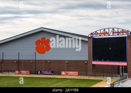 Clemson, SC, USA - 2. Januar 2021: Frank Howard Filed Memorial Stadium Stockfoto