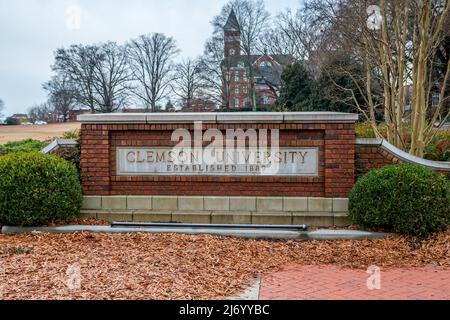 Clemson, SC, USA - 2. Januar 2021: Die Clemson University Stockfoto