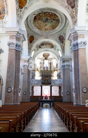 Deutschland Bayern Romantische Straße. Fussen. Die Pfarrkirche St. Mang Stockfoto