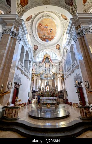 Deutschland Bayern Romantische Straße. Fussen. Die Pfarrkirche St. Mang Stockfoto