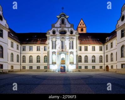 Deutschland Bayern Romantische Straße. Fussen. Das Museum im St. Hang Abbey Stockfoto