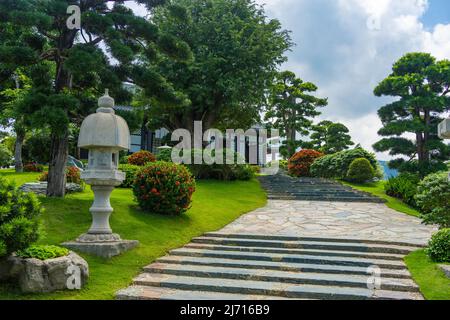 Japanischer Garten in ruhiger Lage Stockfoto