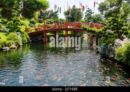 Japanischer Garten in ruhiger Lage Stockfoto