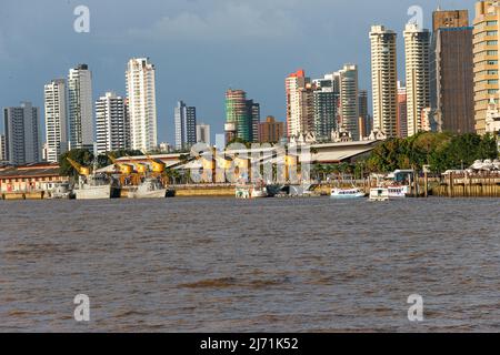 Skyline von Belém City, Pará, Amazonas, Brasilien. Stockfoto