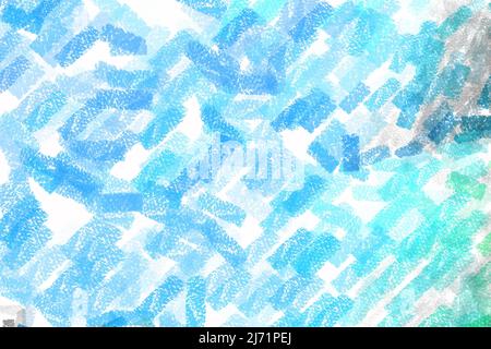 Strukturiertes, abstraktes Muster mit Pastellkreiden. Digitale Illustration. Stockfoto