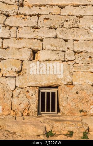 Naveta des Tudons, prähistorische Grabungsstätte, Menorca, Spanien Stockfoto