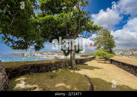 Fort-Saint-Louis, Fort-de-France, Martinique, Französische Antillen Stockfoto