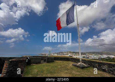 Fort-Saint-Louis, Fort-de-France, Martinique, Französische Antillen Stockfoto