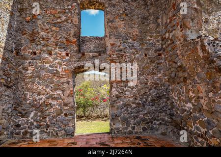 Schloss Dubuc auf der Halbinsel Caravelle - Trinite, Martinique, Französische Antillen Stockfoto