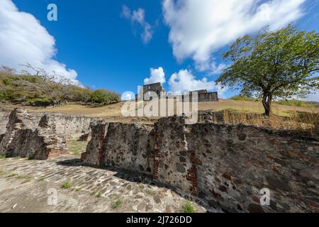 Schloss Dubuc auf der Halbinsel Caravelle - Trinite, Martinique, Französische Antillen Stockfoto