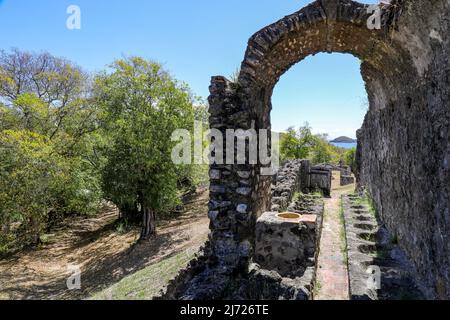 Schloss Dubuc auf der Halbinsel Caravelle - Trinite, Martinique, Französische Antillen Stockfoto