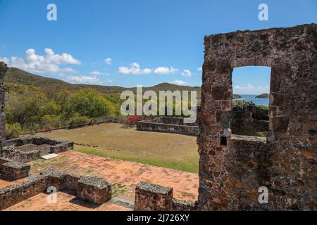 Schloss Dubuc auf der Halbinsel Caravelle - Trinite, Martinique, Französische Antillen Stockfoto