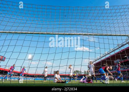Sant Joan Despí, Spanien, 5, Mai 2022. Spanische Frauenliga: FC Barcelona gegen Sevilla FC. Quelle: Joan Gosa/Alamy Live News Stockfoto