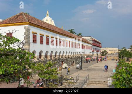 Museo Naval del Caribe in der ummauerten historischen Stadt Cartagena, Cartagena, Bolivar, Republik Kolumbien Stockfoto