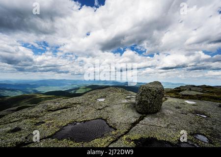 Blick vom Gipfel des Mt. Marcy, Adirondack Mountains, New York State Stockfoto