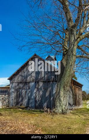 Lawr Farm in Port Oneida Rural Historic District, Sleeping Bear Dunes National Lakeshore, Michigan, USA Stockfoto