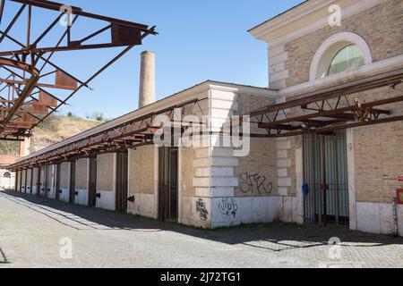 Das ehemalige Schlachthaus oder Mattatoio Testaccio Rom Italien - Jetzt ein kontemplärer Kunstraum Stockfoto